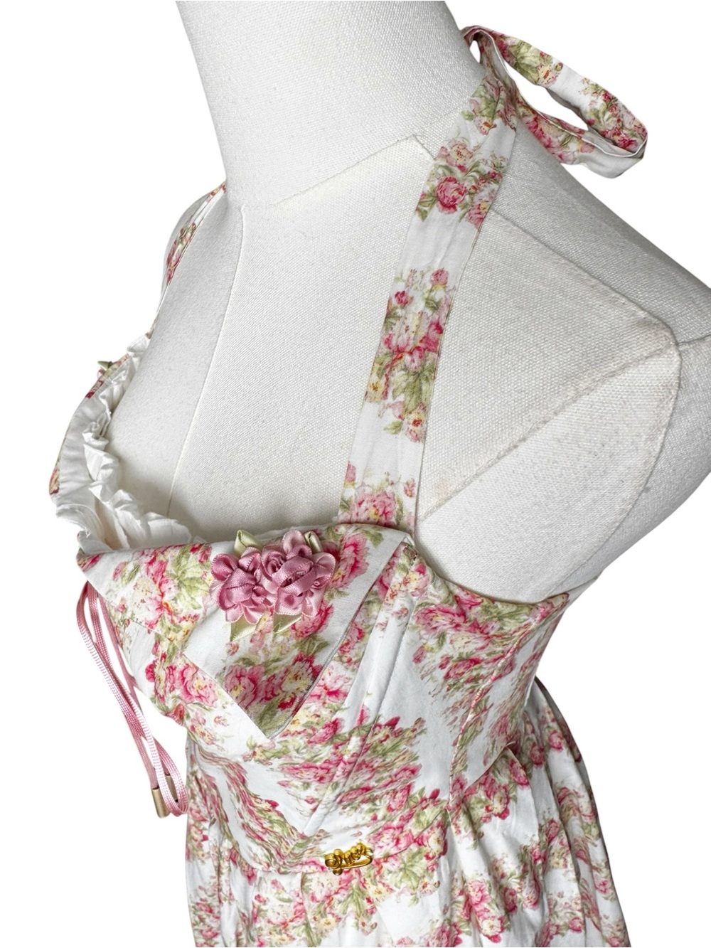 LaceMade Tuscany Rose Corset Dress Large US: 6 - Picture 10 of 16
